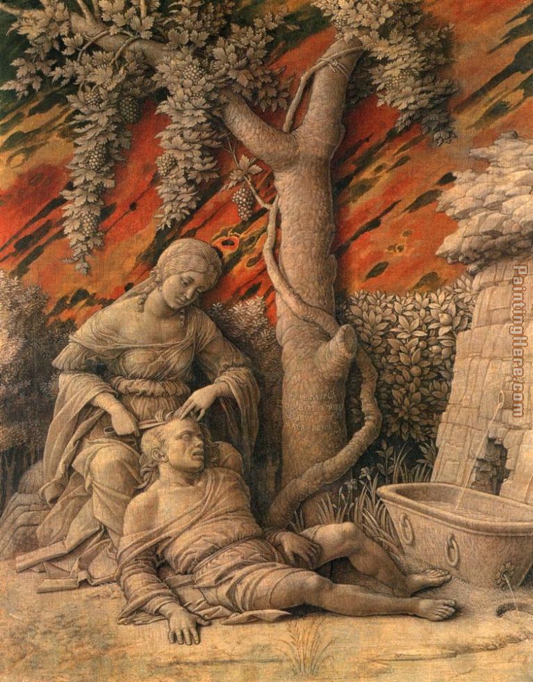 Samson and Delilah painting - Andrea Mantegna Samson and Delilah art painting